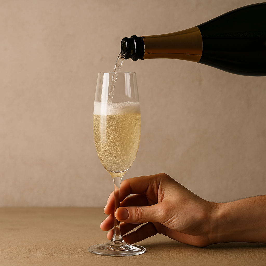 Come versare correttamente un calice di Champagne